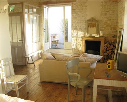 Hotel Ile de ré avec chambre haut de gamme Chambre 4/5 avec salon et cheminée Ile de Ré