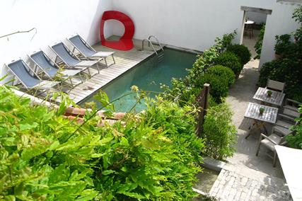 Hotel Ile de ré avec chambre elegante Chambre 20 Chambre avec vue sur piscine