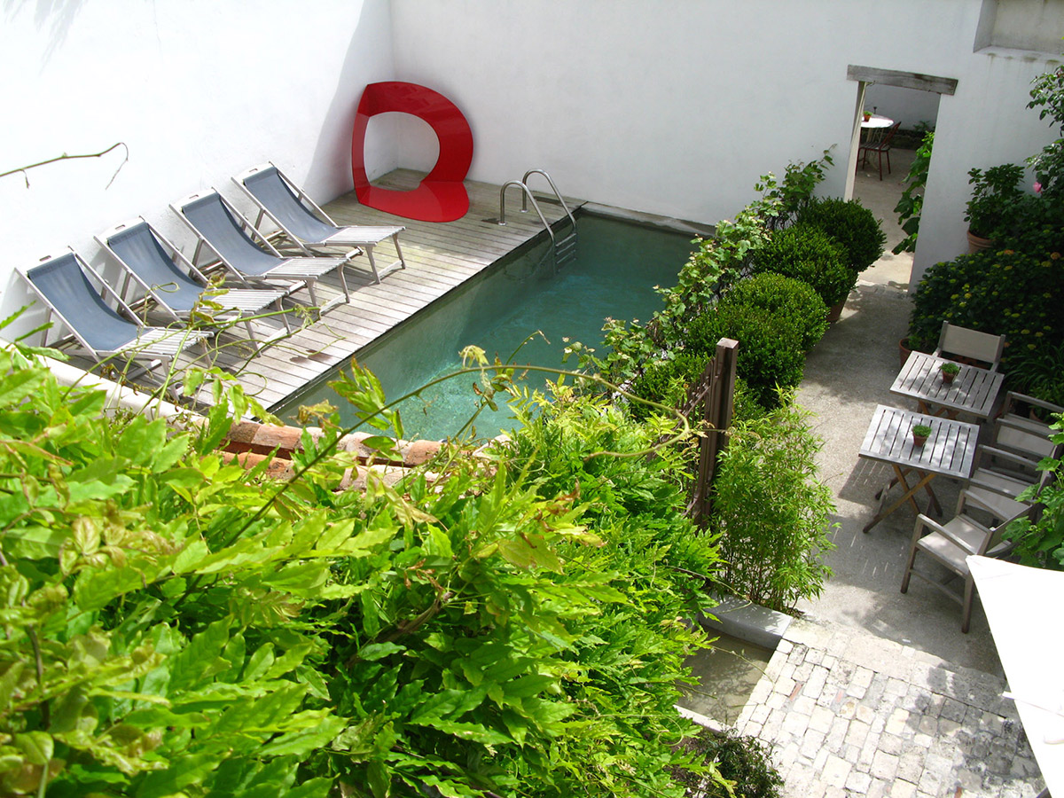 Hotel Ile de ré avec chambre de caractère Chambre 20 Chambre avec vue sur piscine